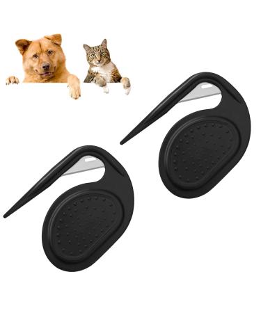 PET Knotting Comb 2024 NEW Dilzing knife cat Cat Hair Knot 3-in-1 multifunctional functional hair removal comb for removing matters and loose hair (2PCS-A)