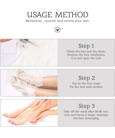 5-Pack Lavender Foot Mask - Peeling Dead Skin Remove Baby Soft Feet for Men & Women - Kallus Remover (40g) - Buy Online on SooperMarket.com