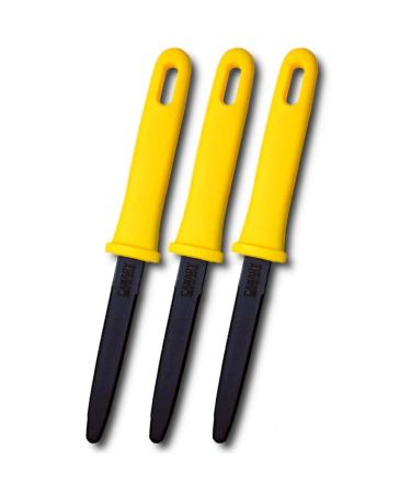 CANARY Corrugated Cardboard Cutter Dan Chan  Safety Box Cutter Knife  Non-Stick Fluorine Coating Blade   Made in JAPAN  Yellow (DC-190F-1) (Bulk 3 pcs)
