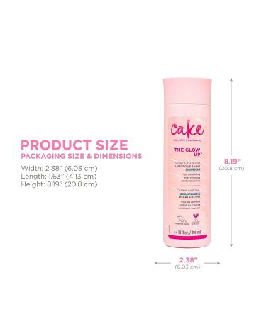 Cake Beauty The Glow Up Lustrous Shine Shampoo - Vegan & Sulfate-Free - 10 oz - Buy Online on SooperMarket.com
