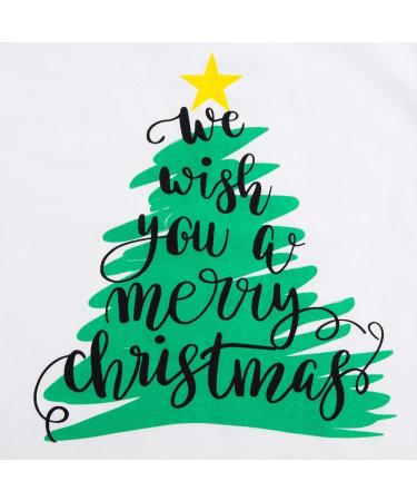 IFFEI Christmas Matching Family Pajamas Set - Xmas Letter Print Tops and Plaid Pants Sleepwear for Women Men Kids Baby Pet - Green/Tree - Buy Online on SooperMarket.com