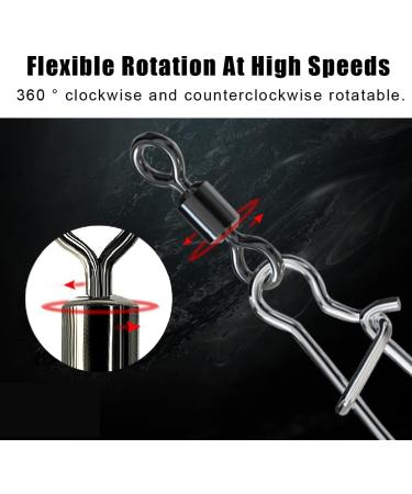 CRLLDPM 75-Piece Rolling Fishing Vertebrae Set | Stainless Steel Fishing Connectors & Carabiners for Trout | Premium Fishing Gear Accessories (6# 7# 8# 12#) - Buy Online on SooperMarket.com