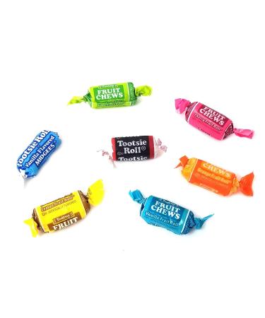 CrazyOutlet Tootsie Roll Chewy Candy Assorted Fruit Taffies - 2lb Bulk Pack - Buy Online on SooperMarket.com