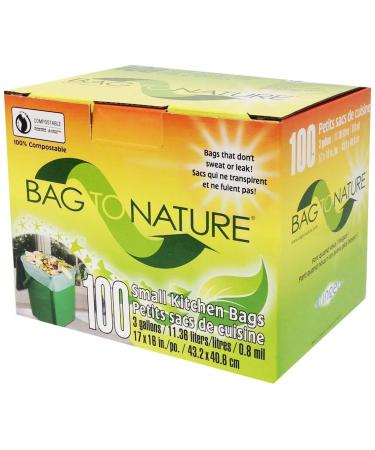 Bag-To-Nature Compostable Bag And Liner (3 gallon, 100 Count)