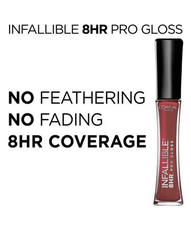 L'Oreal Infallible 8HR Pro Gloss 405 Coral Sands - Long-Lasting Lip Gloss (0.21 fl oz) - Buy Online on SooperMarket.com