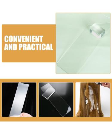 Healeved Balayage Board Clear Plastic Hair Highlighting Board Curved Hair Coloring Foiling Paddle for Home Hair Salon - Buy Online on SooperMarket.com