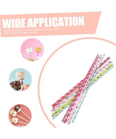 IMIKEYA 50pcs Marshmallow Stick Lollipop Sticks Cookies Decorating Sticks Marshmallow Candy Sticks Candy Melt Sticks Candy Bars Marshmallow Supplies Paper Super Long Cake Stick - Buy Online on SooperMarket.com