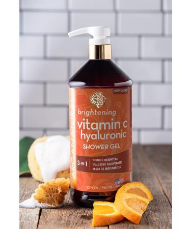 Arganatural Brightening Vitamin C Shower Gel 32oz - Fruity Vitamin C Formula - 32 Fl Oz - Buy Online on SooperMarket.com