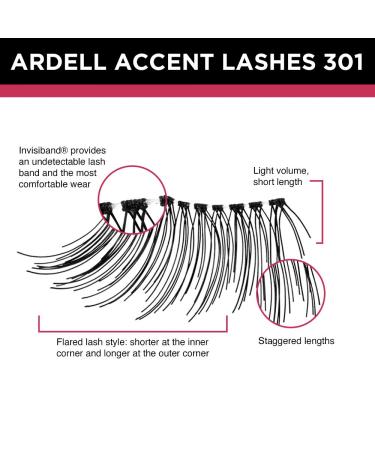 Ardell Accent Lashes 301 - 4 Pack | Natural Accent Lash 301 - Shop Now! - Buy Online on SooperMarket.com