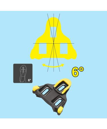 NAACOO SPD Road Bike Cleats for Shimano Speed-SL - Yellow Cleats Set for Indoor Outdoor Cycling - Buy Online on SooperMarket.com