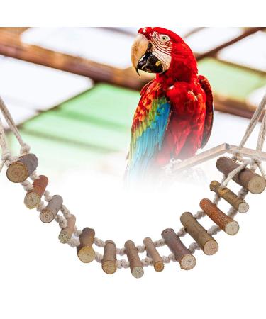 Zerodi's wooden ladder for birds hammock birds toys chops parrots toys pets toys papals climbing bridge