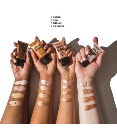 NYX Born to Glow Liquid Illuminator - Sun Beam 01 - 18ml - Vegan Formula - Buy Online on SooperMarket.com