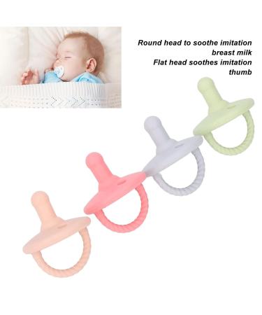 Silicone Baby Pacifier Set - 4PCS Breast-Like Design with Skin Texture for Nursery | International Shipping - Buy Online on SooperMarket.com