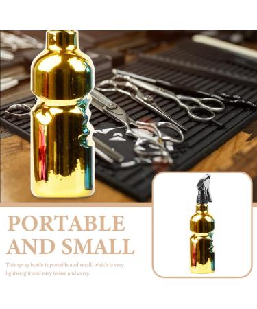 Amosfun Hair Salon Spray Bottle Barbershop Spray Bottle Refillable Spray Bottle Hairdressing Spray Bottle Travel Sprayer Container Makeup Spray Bottle Fine Mist Dispenser Plastic 23.5x6cm Golden - Buy Online on SooperMarket.com