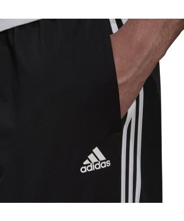 adidas Men's Aeroready Essentials Tapered Cuff Woven 3-Stripes Pants - Large, Black/White - Buy Online on SooperMarket.com