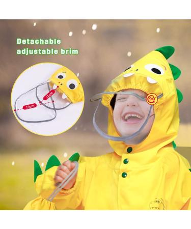 Barakara Kids Waterproof Puddle Suit | Lightweight Hooded Rain Poncho for Toddlers | Reflective Safety Features | Reusable Rain Jacket - Buy Online on SooperMarket.com