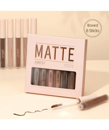 URQT 8 Colors Liquid Matte Eyeshadow Set - High-pigmented, Long Lasting Eye Makeup Kit - Buy Online on SooperMarket.com