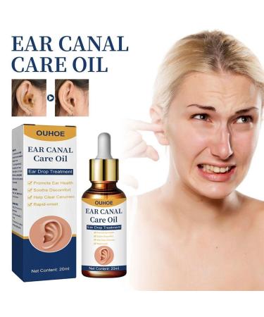Ear Ringing Relief Drops 10ml - Treat Deafness, Tinnitus, Itching, and Earache - Natural Health Oil for Hearing Care - Buy Online on SooperMarket.com