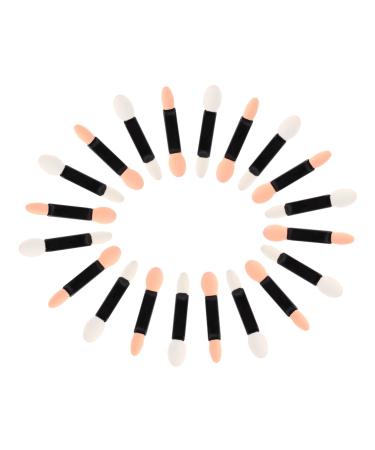 WOONEKY 20pcs Makeup Eyeshadow Brush Eye Shadow Sponge Applicator Professional Double- End Eyeshadow Brushes