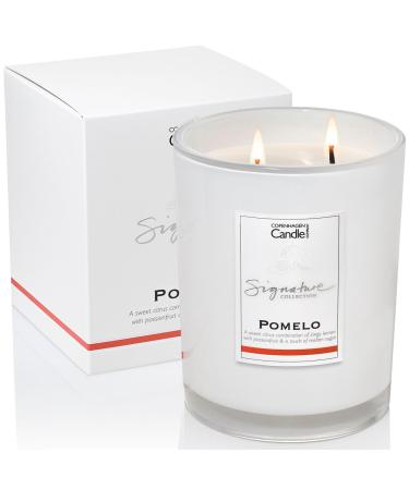 Luxury Scented Candles Gifts for Women | Natural Wax Blend | 65 Hours Burn time | Hotel Collection | The Copenhagen Company - Pomelo (21oz) 21oz Pomelo 21oz