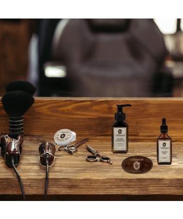 Arrison Beard Kit Made in Italy | 4-Part Beard Set with Birchwood Box Shampoo Conditioner Wax Beard Oil Comb & Brush - Buy Online on SooperMarket.com