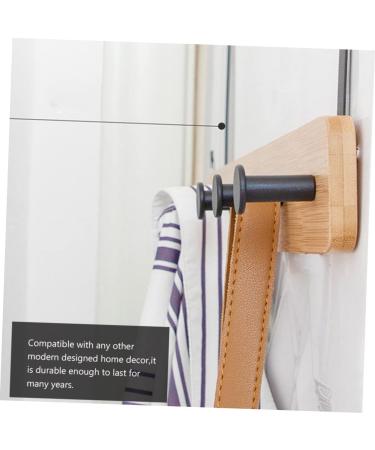 CHILDWEET Towel Hangers Coat Hanger Coat Hook Wall Mount Towel Holder Towel Rack with Shelf Coat Hooks No Punching Door Hook 6 hooks Khaki - Buy Online on SooperMarket.com