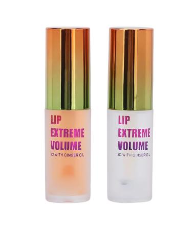 Buy 2 PCs Lip Plumper Kit - Natural Make Up Lip Gloss & Serum for Fuller Lips | Plant Extract Lip Care - Buy Online on SooperMarket.com