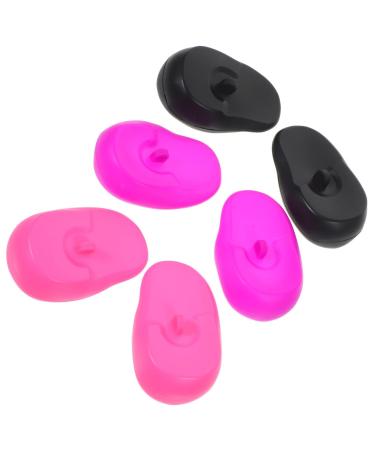 Hairdressing Ear Cover:3 Pairs Waterproof Silicone Earmuffs for Hair Dye Flat Iron Straightener Hot Styling Tools - Heat Protection Cover