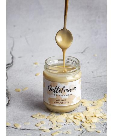 White almondmus 180g |Almondmus without sugar |From blanched almonds |Almond butter |Veganer spread |Almond tissue |Protein spread |Palmyra Delights