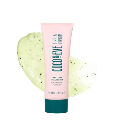 Coco & Eve Like A Virgin Deep Clean Scalp Scrub. Pre Shampoo Scalp Treatment for Dry, Dandruff Prone Skin. Helps Hair Growth. (150ml)