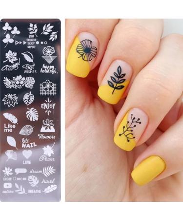 6 Piece Nail Art Stamping Set - Templates Stencils & Stamper for Perfect Manicures | International Shipping - Buy Online on SooperMarket.com