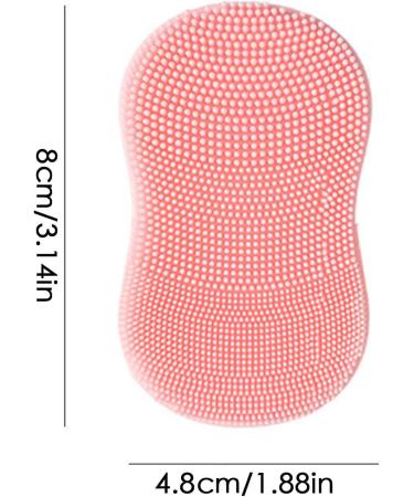 Face Cleansing Brush Small Deep Cleaning Face Brush Silicone Scrubber - Ergonomic Grip Women Men Face Scrubber for Massaging for Travelling Dormitory Pink - Buy Online on SooperMarket.com