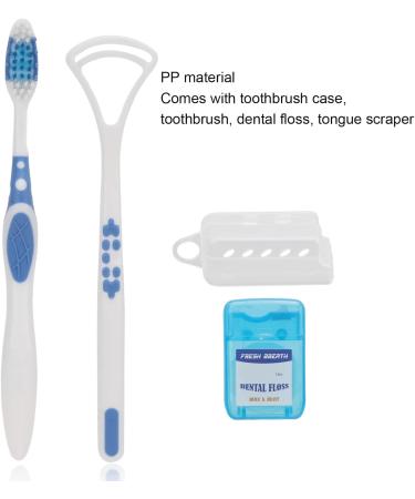 Complete Oral Care Set: Tongue Scraper Toothbrush Dental Silk for Adults & Kids | Effective Mouth Cleaner & Healthy Dental Hygiene - Buy Online on SooperMarket.com
