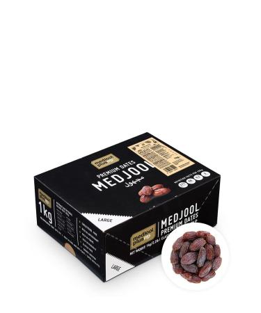 Koro - Medjool Datteln Premium Large with stone medjool plus 1 kg - honey -sweet - fiber -rich - irresistible juicy 1 kg (1 Pack)