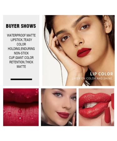Korean Lip Gloss Mini Lip Tint Stain Set - Long Lasting & High Pigment - 5 Colors - Moisturizing Velvet Lip Tint - Matte Liquid Lipstick - 2 Fl Oz - Buy Online on SooperMarket.com