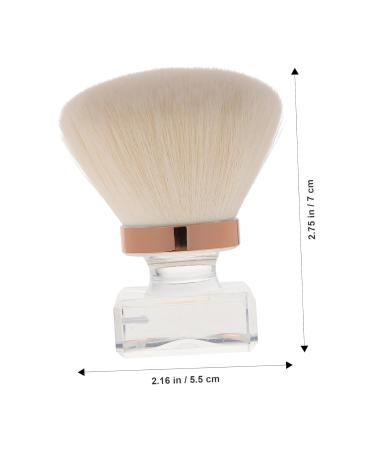Premium White Powder Brush for Women - Mushroom Head Makeup Tool | Loose Powder Brush | Soft Artificial Fiber - Buy Online on SooperMarket.com