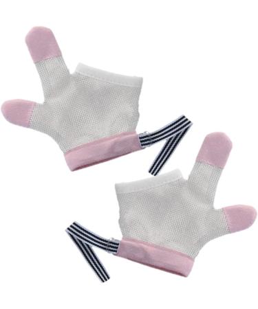 Kisangel 5 Pairs Infant Anti-Scratch Thumb Mesh Mittens - Breathable No Eating Gloves for Baby - 12.5X7CMx5pcs - Buy Online on SooperMarket.com