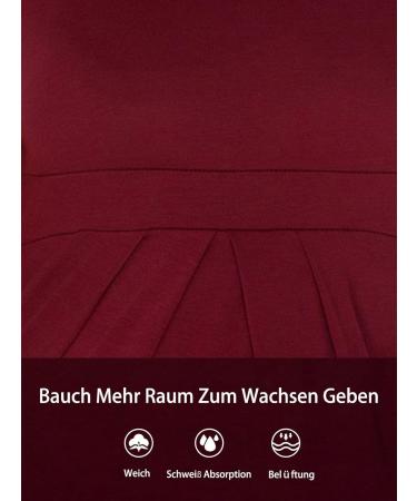 Love2Mi Women's Maternity Nursing Shirt- Layered Wrap Top in L-Wine Red M - Buy Online on SooperMarket.com