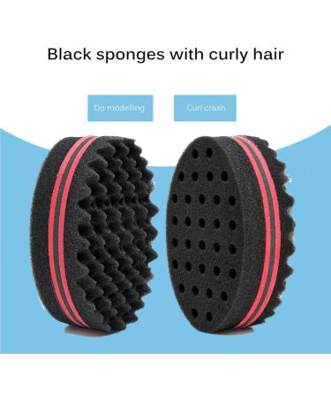Dajidafu 2 Pieces Brush Barber Twist Sponge Hair Sponge Different Hairstyles Unlimited Use Moisture Resistance Brush for Kids - Buy Online on SooperMarket.com