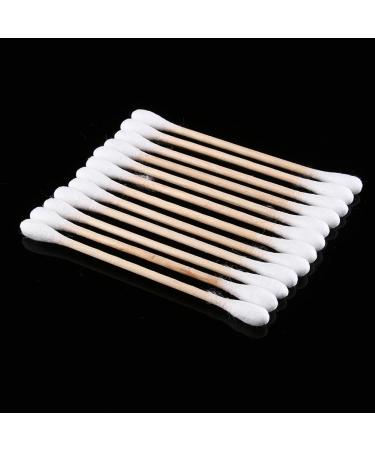 High-Quality Wooden Cotton Swabs - 80 Pack Double Headed for Makeup Ear Cleaning & More - Buy Online on SooperMarket.com