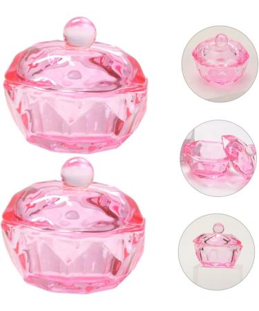 FRCOLOR 10 Pcs Small Glass Dish for Monomer Dappen Dish for Acrylic Nails Dappen Dish Bowl Nail Tips Clear Monomer Holder Stained Glass Colored Glass Dappen Bowl Pink Liquid Vegetable Bowl 4.2x4.2cmx5pcs Pinkx5pcs - Buy Online on SooperMarket.com