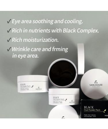 The Skin House Black Pearl Peptide Patch - Nourishing & Moisturizing Patches for Dry Skin | 90g/60pcs | Enhance Skin Elasticity - Buy Online on SooperMarket.com