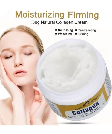 80g Collagen Beauty Cream Made with Pure Humanlike Collagen Anti Aging Face Hydrating Moisturizer City Beauty Sculpting Cream Skin Firming Cream Smooth Wrinkles And Fine Lines - Buy Online on SooperMarket.com