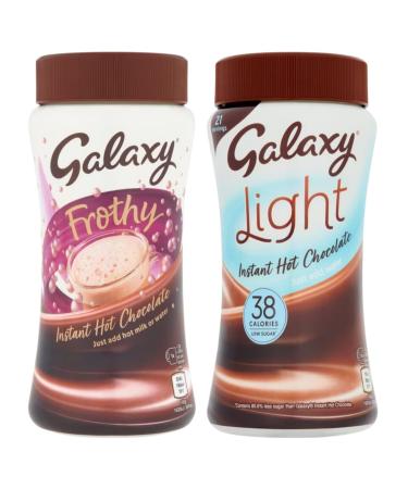 Hot Chocolate Bundle With Galaxy Frothy Hot Chocolate Drink 275g and Light Instant Hot Chocolate 210g (2 Pack)