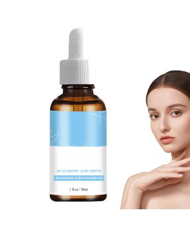 Hyaluronic Acid Serum for Face 95% Hyaluronic Acid & Vitamin C+E - Anti Wrinkle + Anti Aging Hydrochloric Acid Face Serum - Antiaging Hydrating Serums Skincare Dark Spot Remover for Face