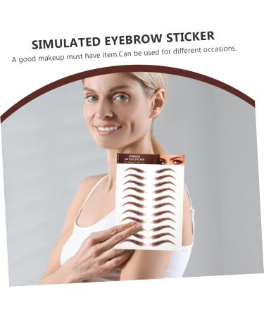 PLAFOPE 5 Sheets Eyebrow Stickers Eyebrow Waterproof Authentic Eyebrow Peel off Eyebrow Sticker - Buy Online on SooperMarket.com