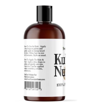 100% Organic Kukui Nut Oil | Pure Cold-Pressed Moisturizer for Skin Hair & Face | Imported From Hawaii | Sweet Essentials (4 fl oz - Buy Online on SooperMarket.com