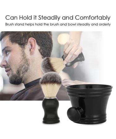 Wallfire 3-in-1 Shaving Brush Set with Stand & Bowl - Premium Men's Shaving Tools for a Luxurious Grooming Experience - Buy Online on SooperMarket.com