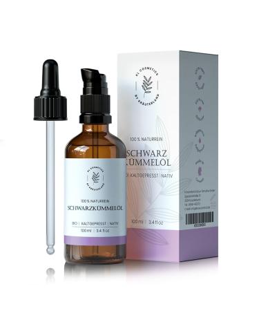 Herbal land black cumin oil organic skin oil - 100ml black cumin oil cold -pressed natural clean - care oil for skin & hair in premium quality 1x black cumin oil 100ml