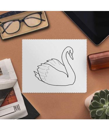 Buy 2 x 'Swan' Microfiber Lens/Eyeglass Cleaning Cloths - Perfect for Glasses & Screens | Fast International Shipping - Buy Online on SooperMarket.com